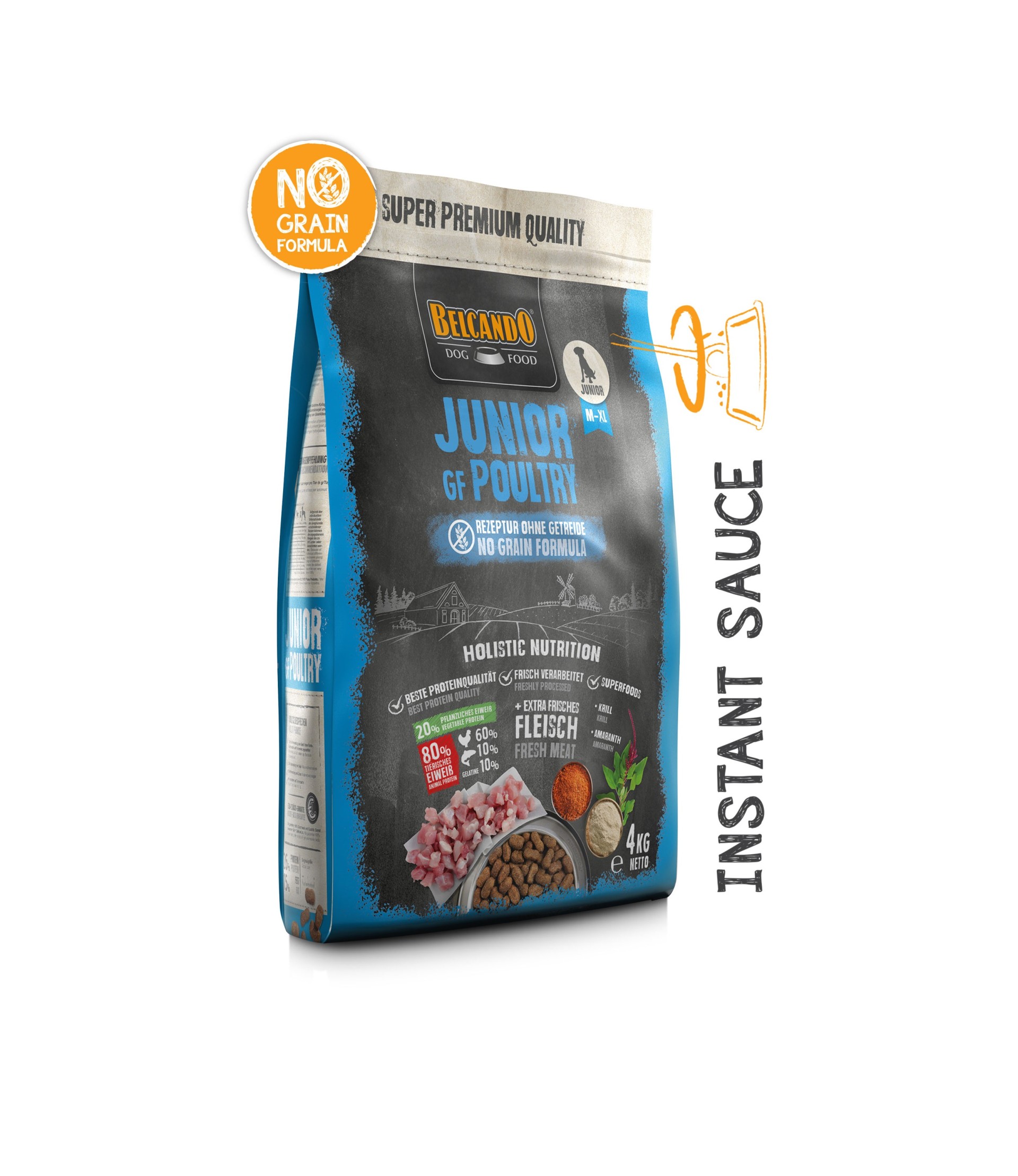 BELCANDO JUNIOR GRAIN FREE POULTRY 4kg